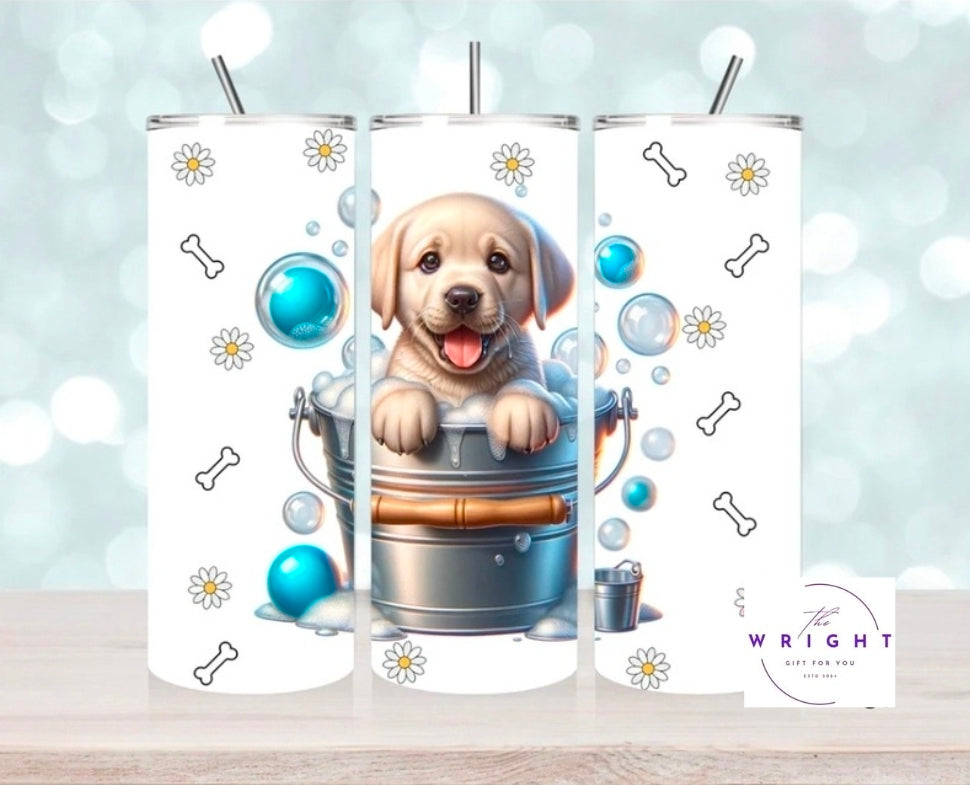 Lab Pup in Tub 20oz Tumbler