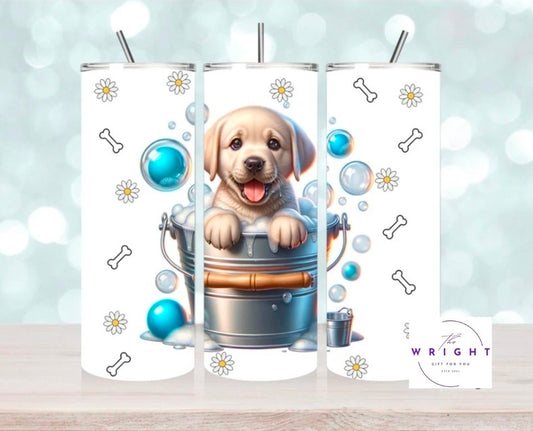 Lab Pup in Tub 20oz Tumbler