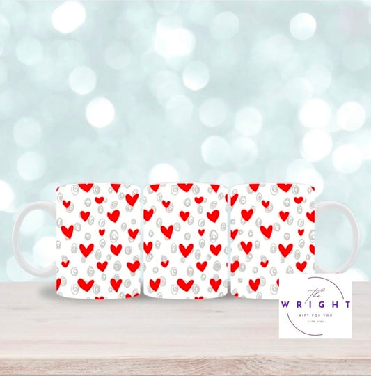 Lots of hearts mug