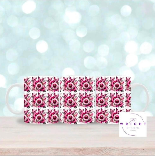 Pink Flowers mug
