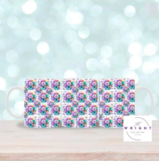 Purple Flowers mug