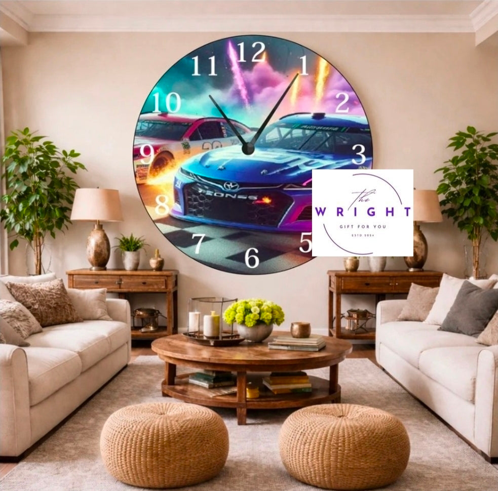 Race Cars Clock