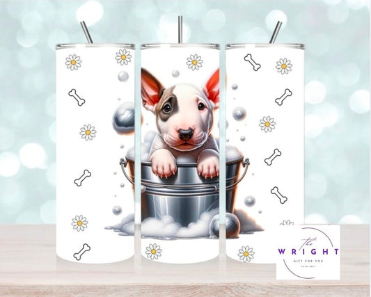 Roman Nose Bull Terrier Pup in Tub #2 20oz Tumbler