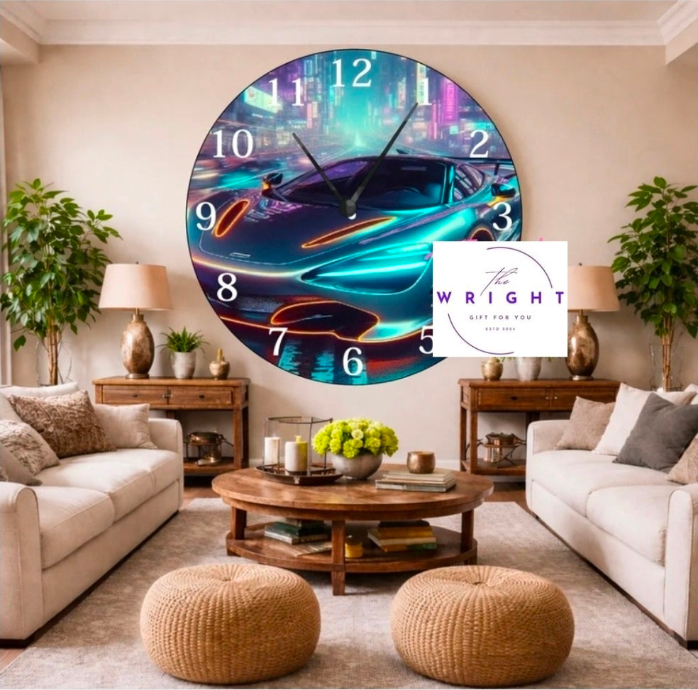 Sports Car Clock