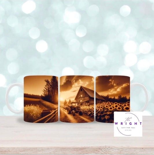 Sunset Over Farm #2 Mug