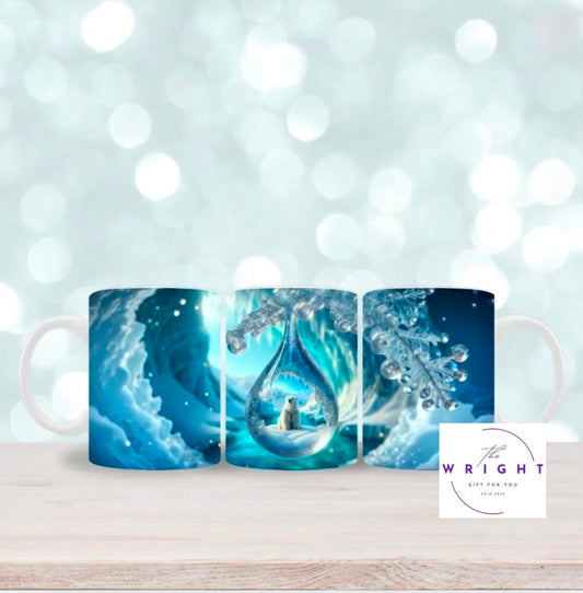 Teardrop Sitting Polar Bear Mug